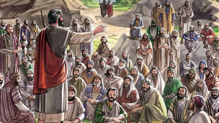 Jesus na papia na mantaña
